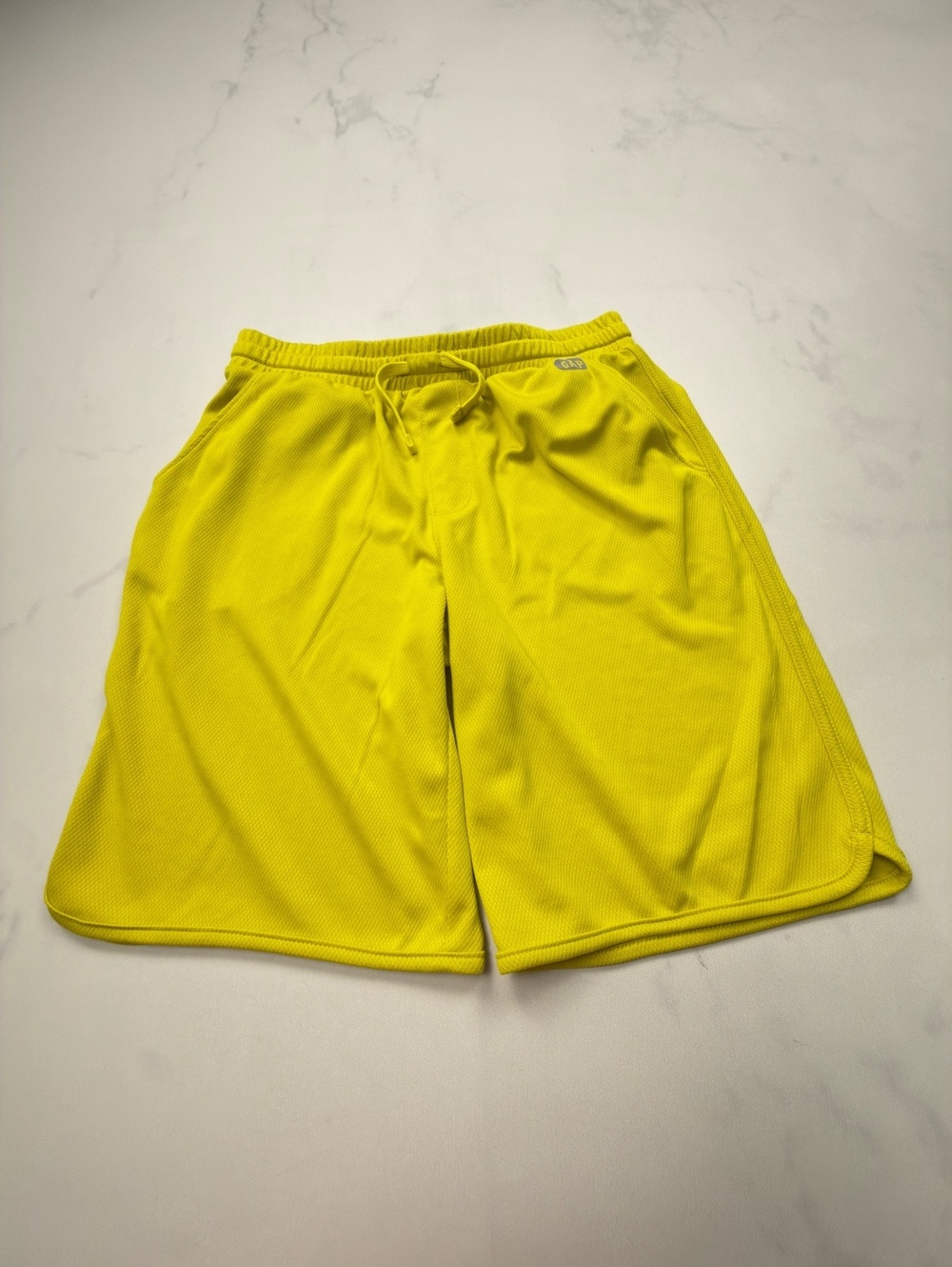 Gap Fit Athletic Shorts Yellow 2000s Sporty - Boys XL Husky